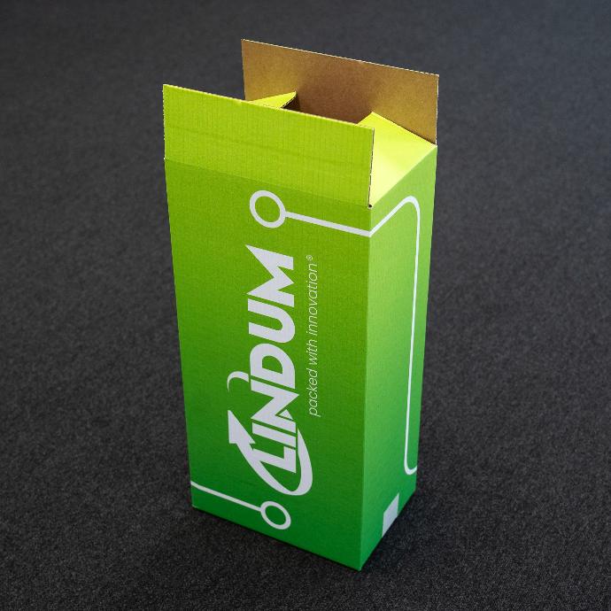 Full Colour Green Cardboard Box Print With Logo