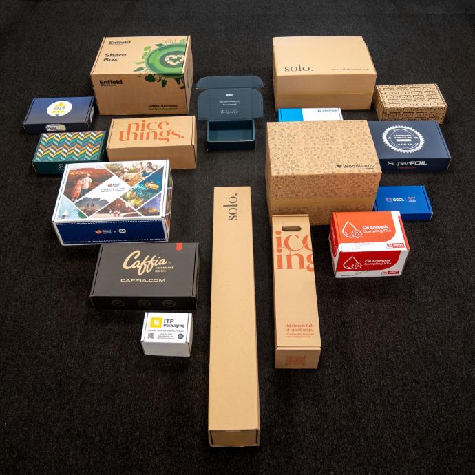 Range of custom boxes sample boxes for customers