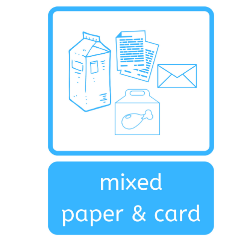 Recycle Bin - Cardboard & Paper (pack of 10)