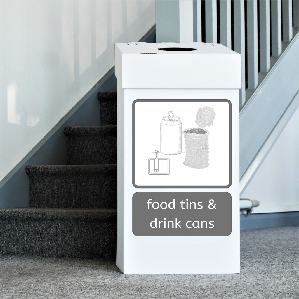 Metal Recycling Bin | Cardboard Waste Bins (pack of 10)