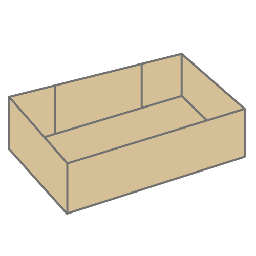 [RSC0452LQDHGO] 0452 1720mm x 780mm x 100mm 300 KTBC Double Wall (Plain)  (Box Ref: Cabin Car Lids) B- 1002mm x 1936mm 