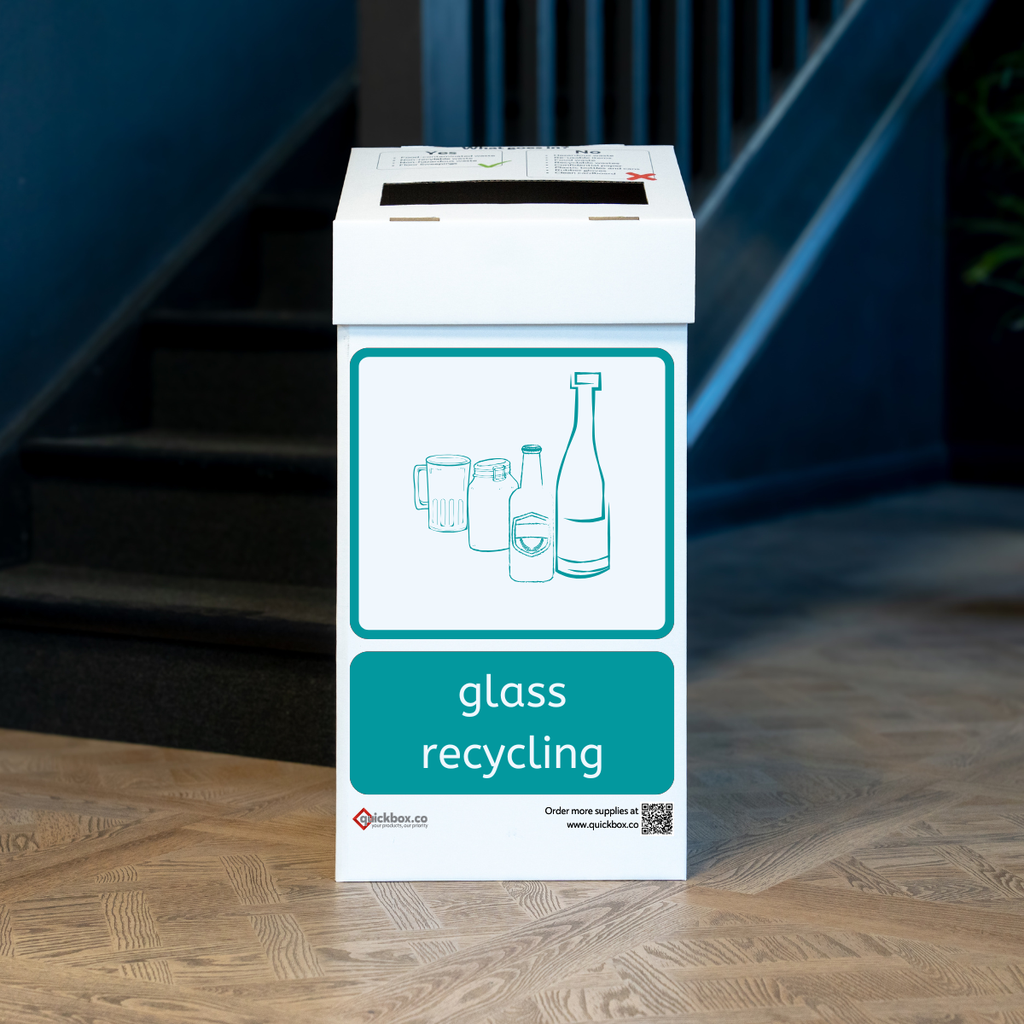 [QBBINGLASS] Glass Recycling Bins | Cardboard Waste Bins  (Pack of 10)